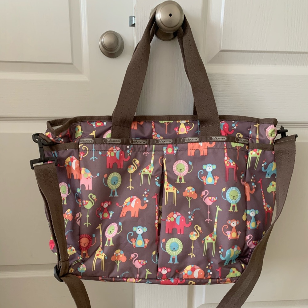 LeSportSac ‘Ryan’ Zoo Print Diaper Bag